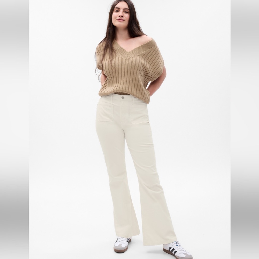 GAP 70s High Rise Corduroy Flare Pant - Picture 3 of 7